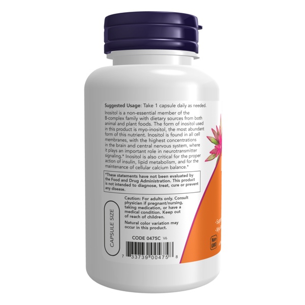 (12.02 Очікування) Inositol 500mg - 100caps