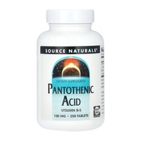 Pantothenic Acid 100 mg - 250 tabs