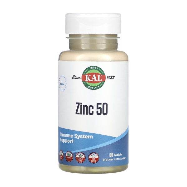 (22.07 Очікування) Zinc 50mg - 60 tabs