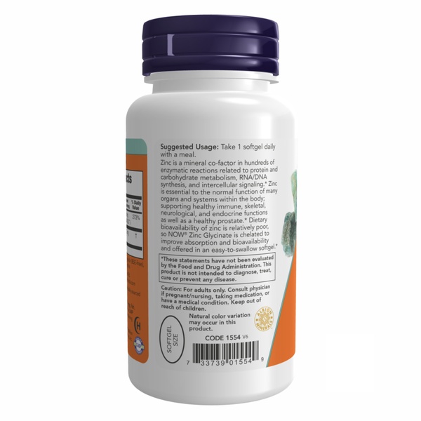 Zinc Glycinate 30mg - 120 sgels