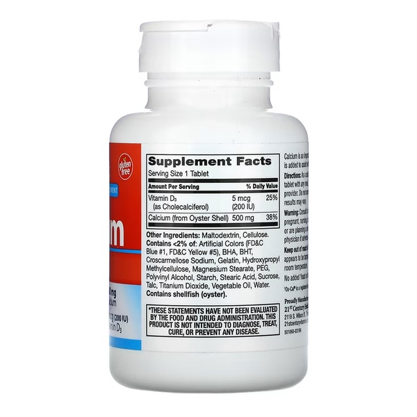 Calcium 500 mg + D3 - 90 tabs