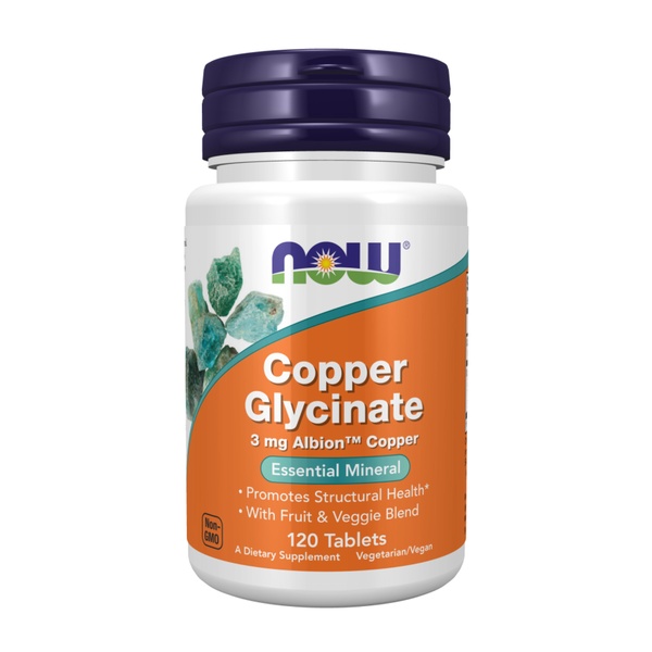(12.02 Очікування) Copper Glycinate 3mg - 120 tabs