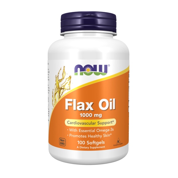 (12.02 Очікування) Flax Oil 1000mg - 100 softgels