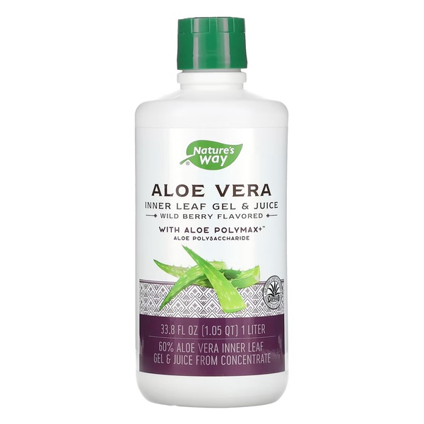 (20.02 Очікування) Aloe Vera Gel & Juice (Berry) - 1000 ml