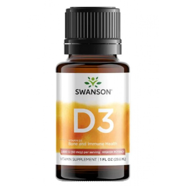 Vitamin D3 Bone and Immune Health 2000 IU (50mcg) -1fl(29.6ml)