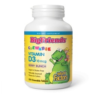 Vitamin D3 10 mcg (400 IU) - 250 tabs Berry Bunch