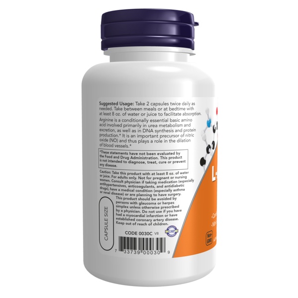 (12.02 Очікування) L-Arginine 500mg - 100caps