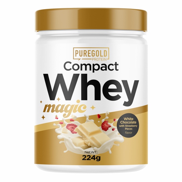 Compact Magic Whey Protein - 224g White Chocolate with Strawberry Pieces