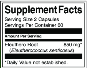 Eleuthero Root 425mg - 120 cap