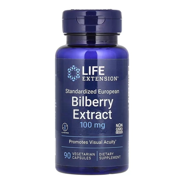 Standardized European Bilberry Extract 100 mg - 90 vcaps