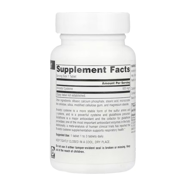N-Acetyl Cysteine 600mg - 60 tabs