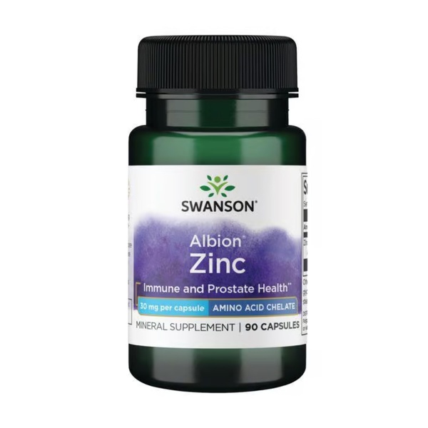 Swanson Albion Zinc 30 mg 90 Caps (Пошкоджена етикетка)