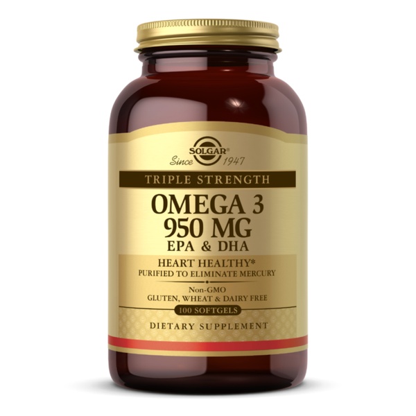 Triple Strength Omega-3 950mg - 100 softgels (Пошкоджена етикетка)