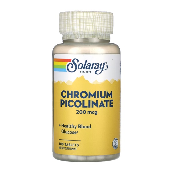 Chromium Picolinate 200mcg - 100 tabs
