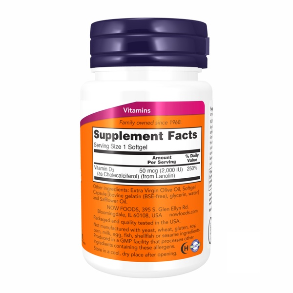 VIT D-3 2000 IU - 240 sgels (Пошкоджена банка)