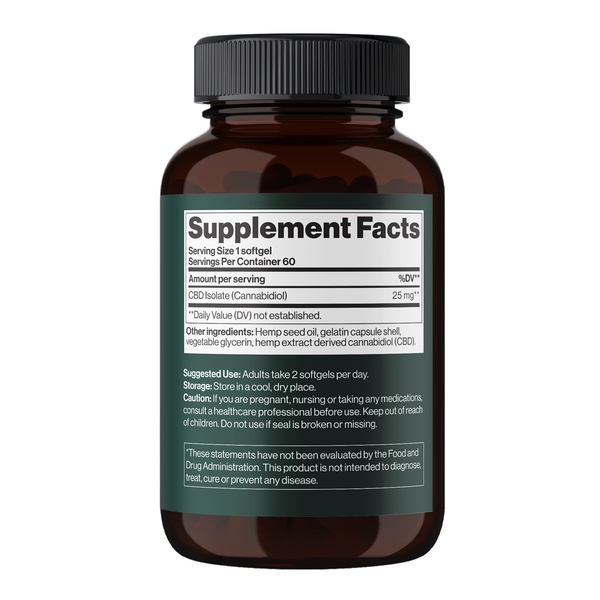 CBD Isolate 1500 mg - 60 softgels (Пошкоджена пломба)