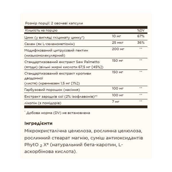 19.01 (Очікування) Prostate Support - 60 vcaps