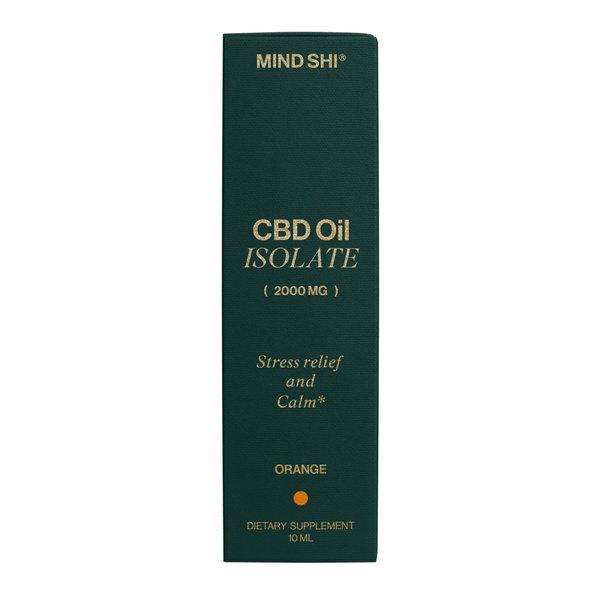 CBD Oil Isolate 2000 mg Orange - 10 ml