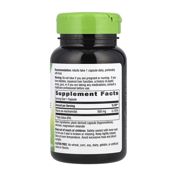 (20.02 Очікування) Niacinamide 500 mg - 100 caps