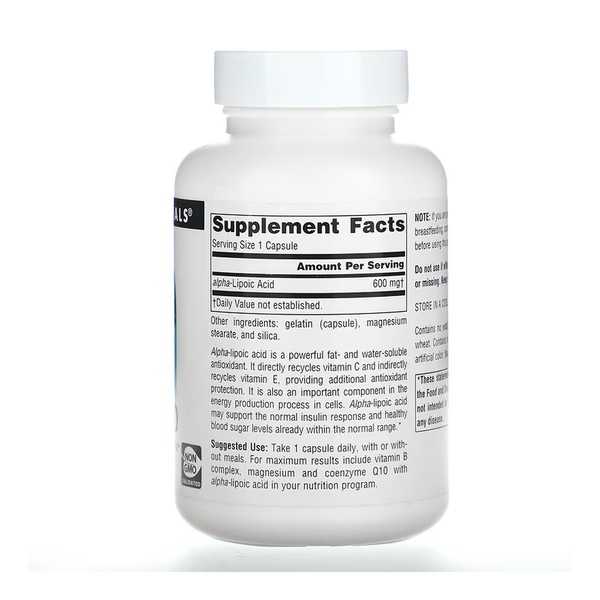 Alpha Lipoic Acid 600mg - 60 caps (Пошкоджена банка)
