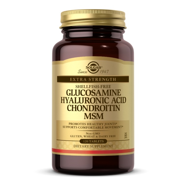 19.01 (Очікування) Glucosamine Hyaluronic Acid Chondroitin MSM (Shellfish-Free) - 120 tabs