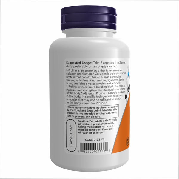 L-Proline 500mg - 120 vcaps