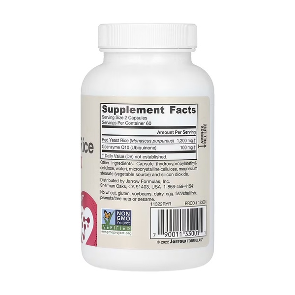 Red Yeast Rice + Co-Q10 600mg - 120 vcaps