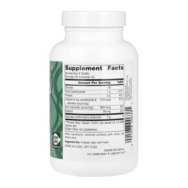 Spirulina 500 mg - 200 tabs