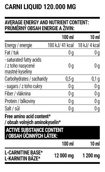 Carni 120000 - 1000ml Lemon-Orange