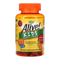 (20.02 Очікування) Alive! Children's Gummy Multivitamin, Gluten Free, Made with Pectin - 60 Gummies