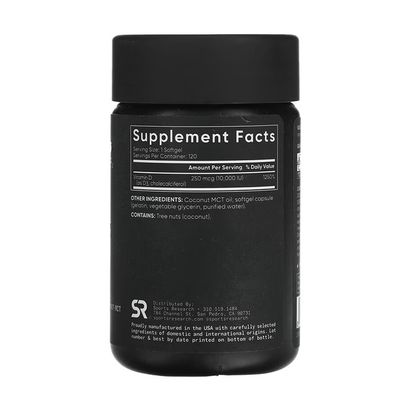 Vitamin D3 10000IU - 120 softgels