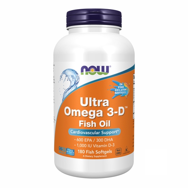 (12.02 Очікування) Ultra Omega 3-D™ Fish Oil - 180 Fish Softgels