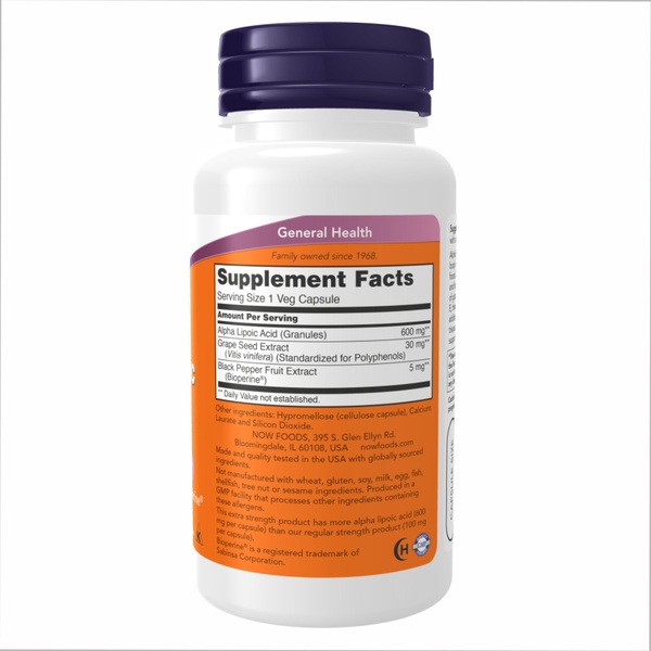(12.02 Очікування) Alpha Lipoic Acid 600mg - 60 vcaps