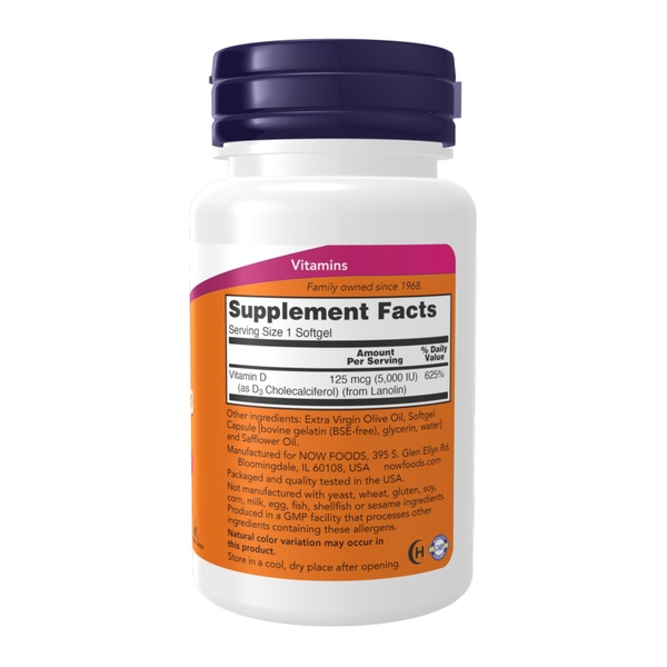 (12.02 Очікування) Vitamin D-3 5000 IU - 30 softgels