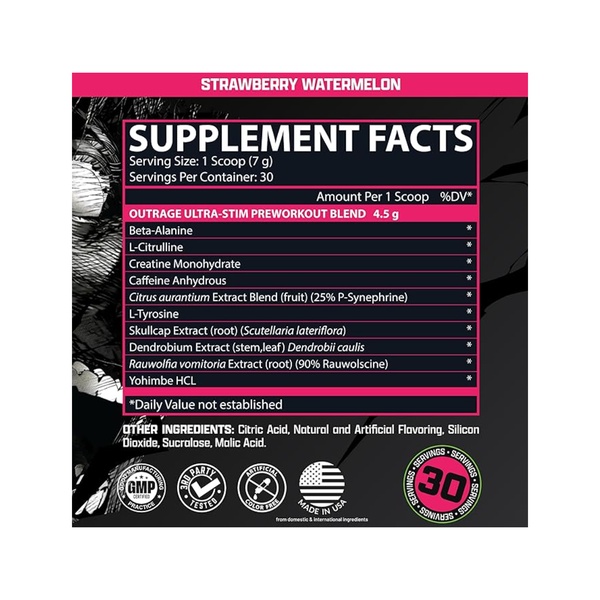 Samples Outrage - 7.35g Strawberry Watermelon