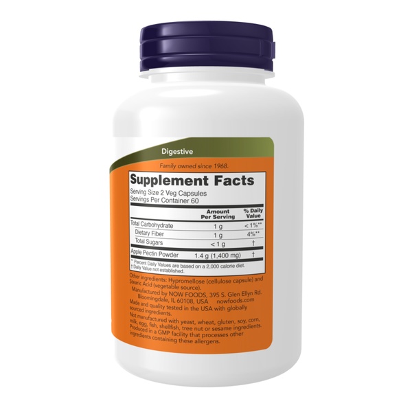 (12.02 Очікування) Apple Pectin 700mg - 120 vcaps