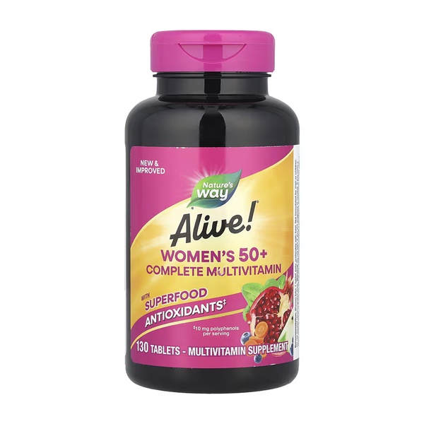 (20.02 Очікування) Alive!® Women's 50 Plus - 130 tabs