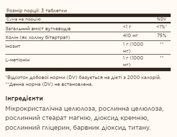 Lipotropic Factors - 100 Tabs (Пошкоджена банка)