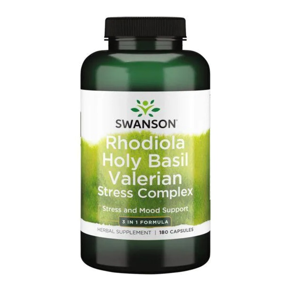 Rhodiola Holy Basil Valerian stress Complex - 180caps