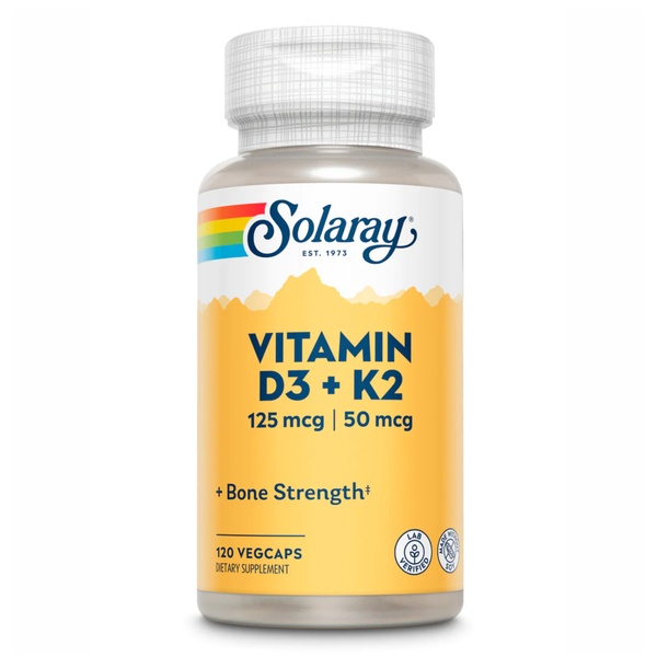 Vitamin D-3 & K-2 - 120 vcaps (Пошкоджена банка)