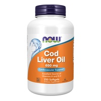 (12.02 Очікування) Cod Liver Oil 650mg - 250 sgels