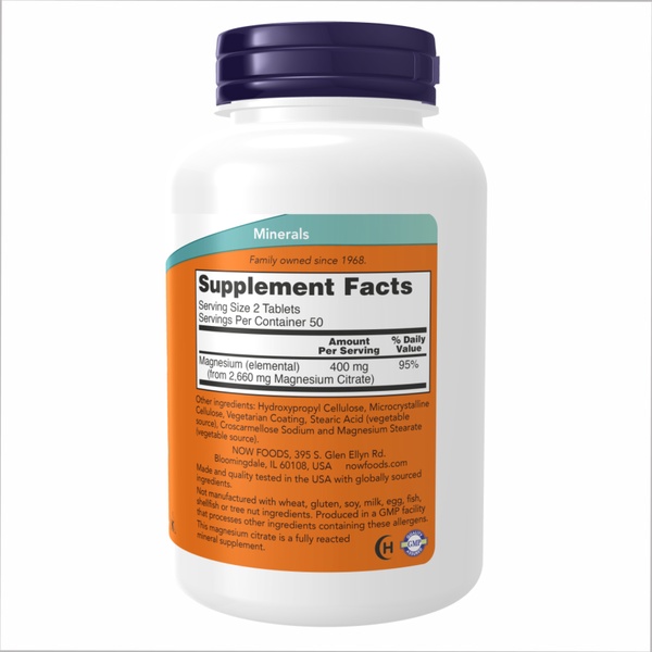 (12.02 Очікування) Magnesium Citrate 200mg - 250 tabs