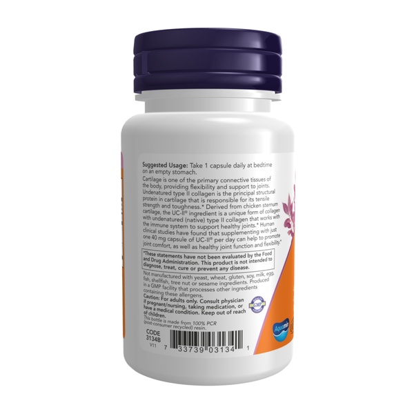 (12.02 Очікування) UC-II® Type II Collagen 40mg - 120 vcaps