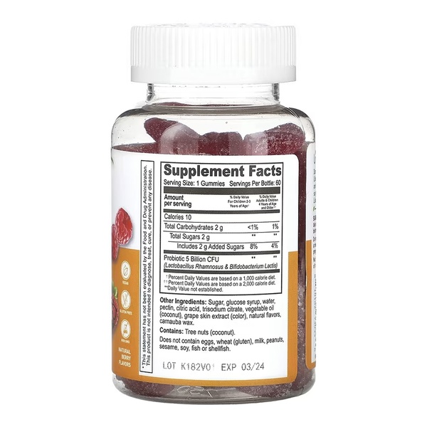 Probiotic 5 Billion Kids - 60 gummies
