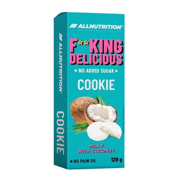 (19.05 Очікування) Fitking Delicious Cookie - 128g Milky With Coconut