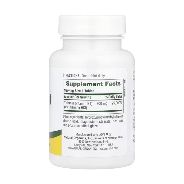 Vitamin B-1 300mg - 90 tabs