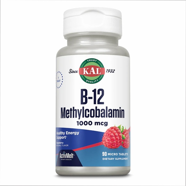 (22.07 Очікування) B12 Methylcobalamin 1000mcg - 60 tabs Berry