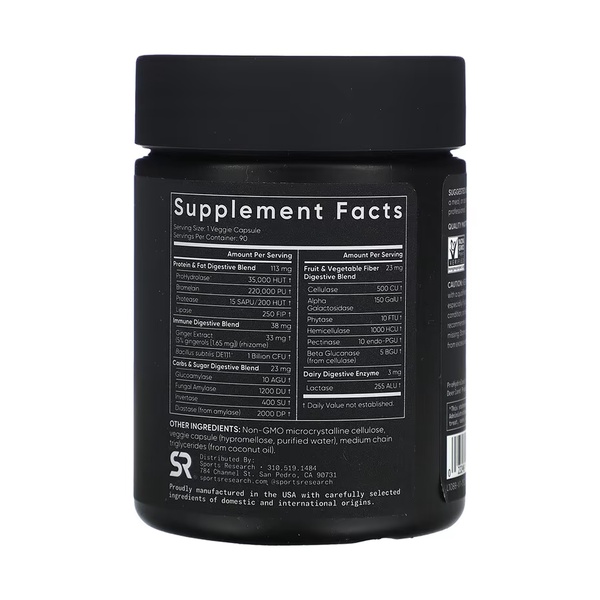 Digestive Enzymes + Probiotic - 90 veggie capsules