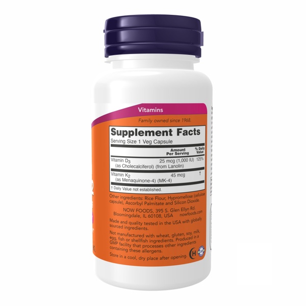 (12.02 Очікування) Vitamin D3+K2 1000 IU - 120 vcaps