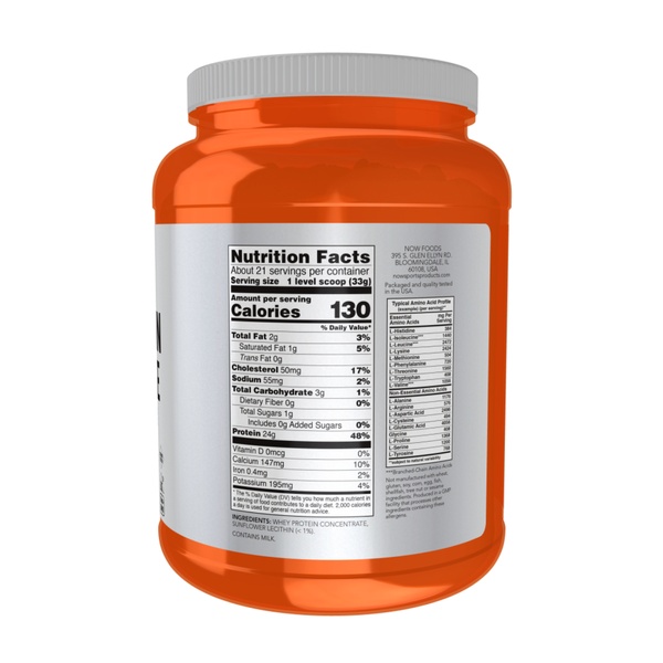 Whey Protein Concentrate - 680g Unflavored
